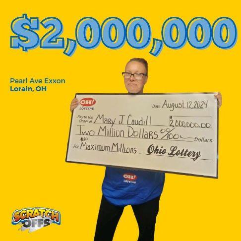 Lorain woman wins $2 million from $20 scratch-off ticket