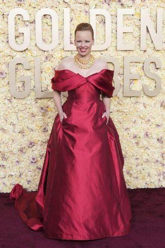 Golden Globes fashion: Taylor Swift stuns in shimmery green and Margot  Robbie goes full Barbie | Chronicle Telegram NEW YORK (AP)  Taylor Swift  stunned in shimmery acid green custom Gucci at