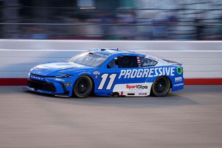 Denny Hamlin storms back from a pole-start penalty to win at